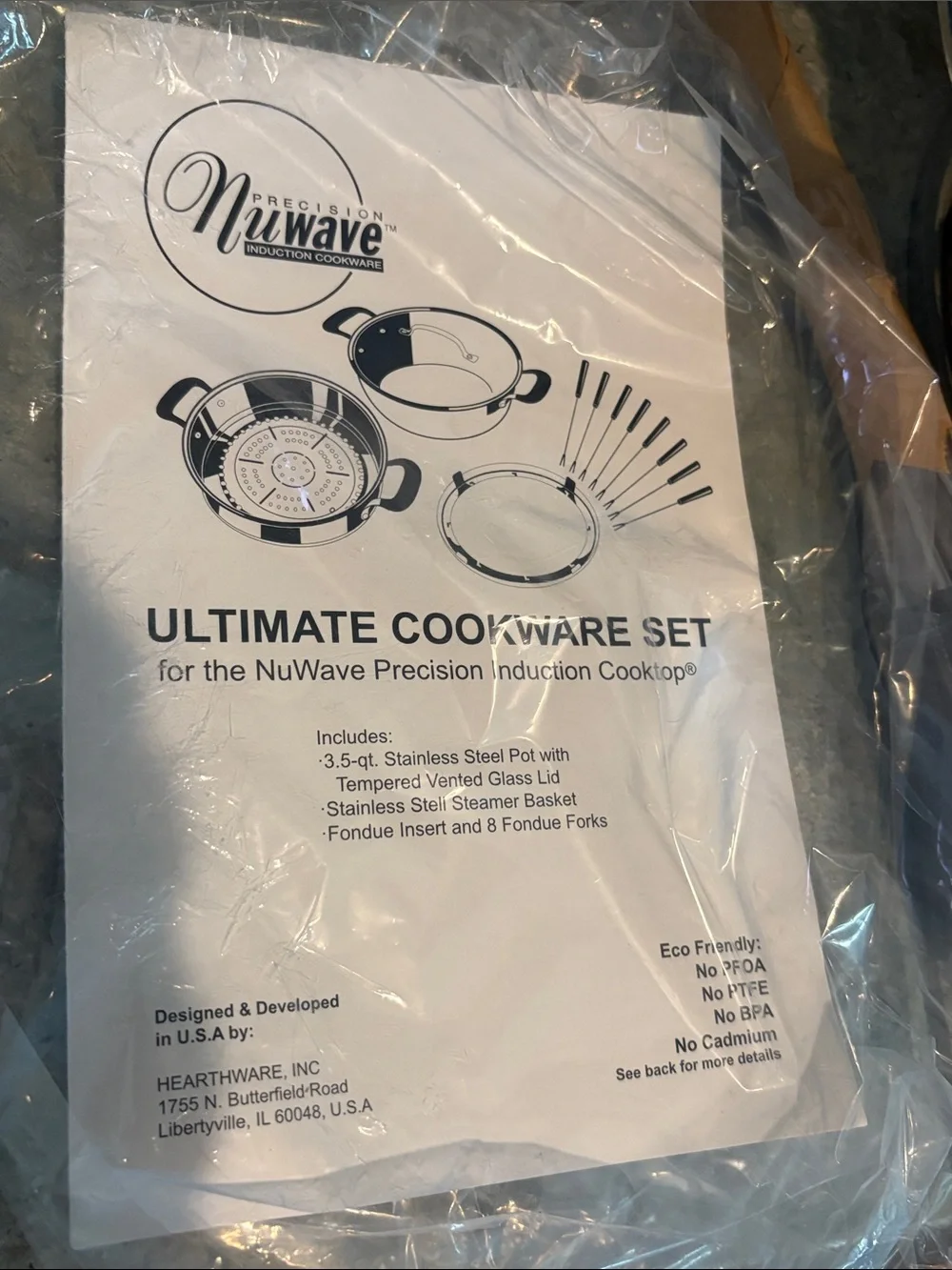 Precision Nuwave induction cooktop ultimate cookware set